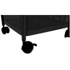 Μανάβης τρόλλεϋ μεταλλικός 5 θέσεων μαύρος 28x28x93εκ Ankor 824168