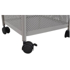 Μανάβης τρόλλεϋ μεταλλικός 5 θέσεων γκρι-μπεζ 28x28x93εκ Ankor 824175