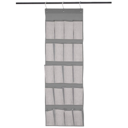Θήκη αποθήκευσης κρεμαστή υφασμάτινη γκρι 47x134εκ Ankor 823956