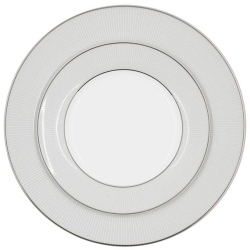 Πιάτα πορσελάνης σετ 20 τεμαχίων λευκό-ασημί Ankor R08676-20