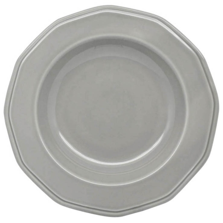 Πιάτο βαθύ πορσελάνης γκρι 23x3.7εκ Ankor 8252-03