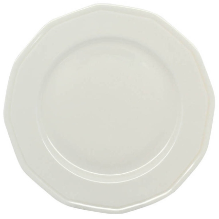 Πιάτο φρούτου πορσελάνης εκρού 20x2εκ Ankor 8253-02