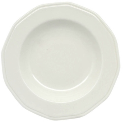 Πιάτο βαθύ πορσελάνης εκρού 23x3.7εκ Ankor 8253-03