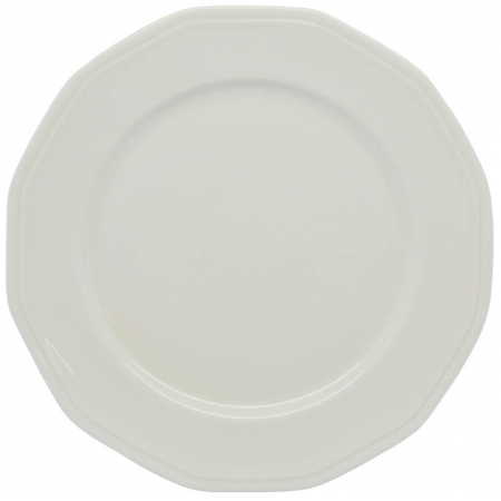 Πιατέλα στρογγυλή πορσελάνης εκρού 31x2.7εκ Ankor 8253-04