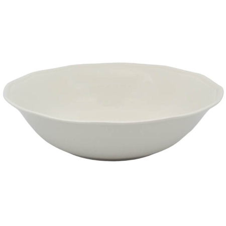 Σαλατιέρα πορσελάνης εκρού 23x6εκ Ankor 8253-06