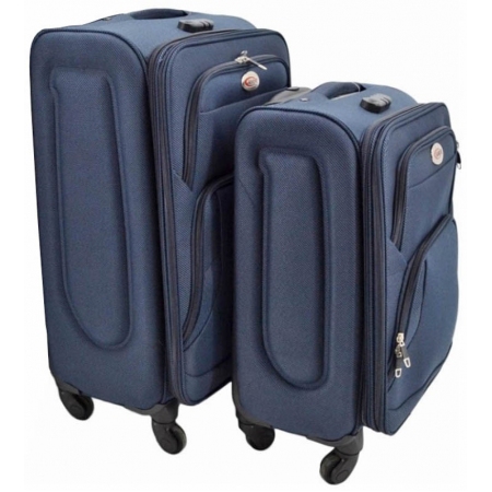 Σετ 2 βαλίτσες ταξιδίου Ankor μπλε 50εκ-60εκ Ankor 823284