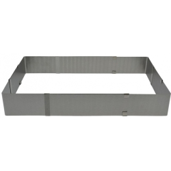 Τσέρκι Ζαχαροπλαστικής ανοιγόμενο inox ορθογώνιο Ankor 777228