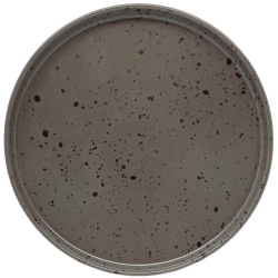 Πιάτο ρηχό πορσελάνης Vertical γκρι-μαύρο 26.5x2εκ Ankor 8255-11