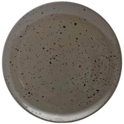 Πιάτο ρηχό πορσελάνης γκρι-μαύρο 27.5x2.8εκ Ankor 8255-01