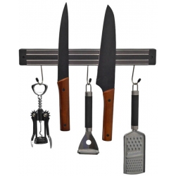 Κρεμάστρα τοίχου μαγνητική μαύρη 34x4.2x2.2εκ Ankor 826117