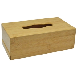 Κουτί για χαρτομάντηλα ξύλινο μπαμπού natural 25x14x8.5εκ Ankor 824458