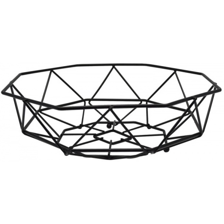 Φρουτιέρα μεταλλική μαύρη 25.5x8εκ Ankor 819614