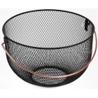 Φρουτιέρα-καλάθι μεταλλικό μαύρο-ροζ χρυσό 30x19εκ Ankor 820481