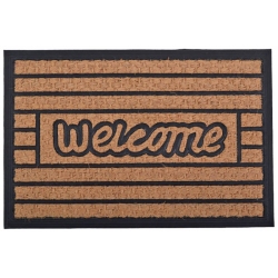 Πατάκι εισόδου Welcome καφέ-μαύρο 60x40εκ Ankor 827596
