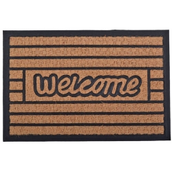 Πατάκι εισόδου Welcome καφέ-μαύρο 60x40εκ Ankor 827640
