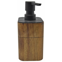 Σαπουνοθήκη-dispenser ξύλινο natural 7.5x9x16.5εκ Ankor 824496