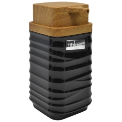 Σαπουνοθήκη-dispenser πλαστικό Luna μαύρο 7.2x9x14.5εκ Ankor 830176