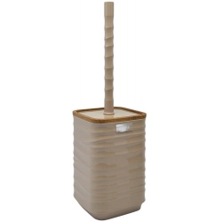 Πιγκάλ βουρτσάκι μπάνιου πλαστικό Luna μπεζ 10.5x35εκ Ankor 830268