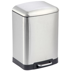 Κάδος πεντάλ ανοξείδωτος ασημί 6Lt Ankor 829330