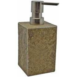 Σαπουνοθήκη-dispenser μάρμαρο αντικέ λαδί 7x8x16εκ Ankor 829644