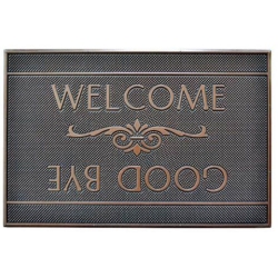 Πατάκι εισόδου Welcome-Good bye καφέ-μπρονζέ 60x40εκ Ankor 783342