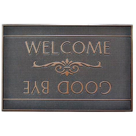 Πατάκι εισόδου Welcome-Good bye καφέ-μπρονζέ 60x40εκ Ankor 783342