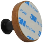 Κρεμάστρα τοίχου ξύλινη natural-μαύρο 4.8x4.2εκ Ankor 824885