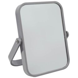 Καθρέφτης επιτραπέζιος δύο όψεων πλαστικός γκρι 15.5x8.8x19.2εκ Ankor 803552