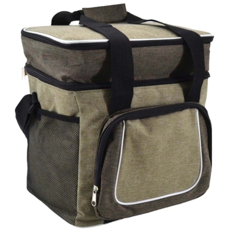 Ισοθερμική τσάντα-ψυγείο μπεζ-καφέ 22Lt Ankor 831500