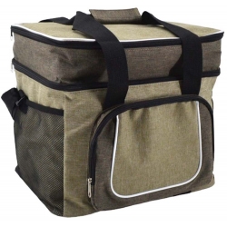 Ισοθερμική τσάντα-ψυγείο μπεζ-καφέ 28Lt Ankor 831517