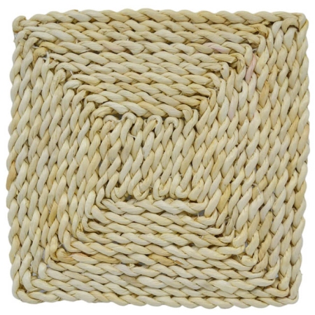 Σουπλά ψάθινο τετράγωνο natural 25x25x1εκ Ankor 830831