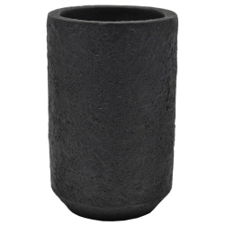 Ποτηράκι μπάνιου τσιμεντένιο μαύρο 7x11εκ Ankor 812868