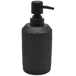 Σαπουνοθήκη-dispenser τσιμεντένια μαύρη 7x8x17εκ Ankor 812851