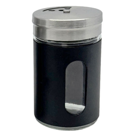 Αλατιέρα ανοξείδωτη μαύρη 5x8εκ Ankor 829842