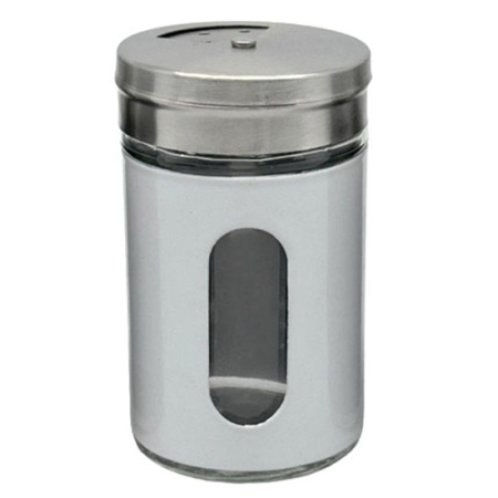 Αλατιέρα ανοξείδωτη λευκή 5x8εκ Ankor 829842