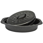 Γάστρα εμαγιέ οβάλ με σχάρα 33x22εκ Ankor 832101