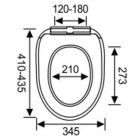 Καπάκι τουαλέτας PP Soft Close λευκό Ankor 830985