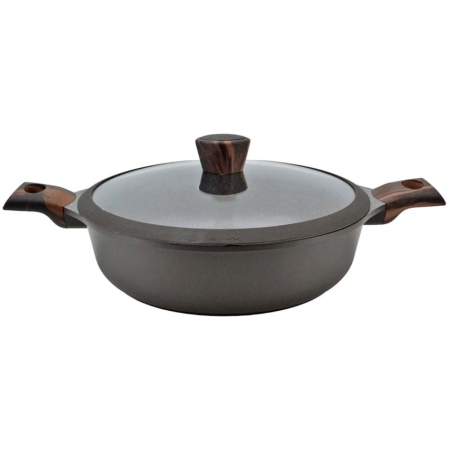 Σωτέζα από χυτό αλουμίνιο με επίστρωση πέτρας 28εκ Ankor 545-28