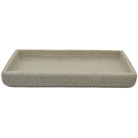 Σαπουνοθήκη μπάνιου πολυεστερική μπεζ 20x13x2.5εκ Ankor 835584