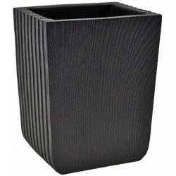 Ποτηράκι μπάνιου πολυεστερικό μαύρο 8x6x9.5εκ Ankor 835638