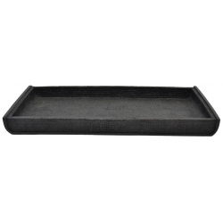 Σαπουνοθήκη-Δισκάκι μπάνιου πολυεστερικό μαύρο 26x13x2.5εκ Ankor 835676