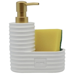 Dispenser με θήκη για σφουγγάρι λευκό 14.5x7x18εκ Ankor 835553