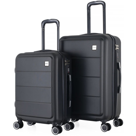 Σετ 2 βαλίτσες ταξιδίου μαύρο 55εκ-65εκ Ankor 836178