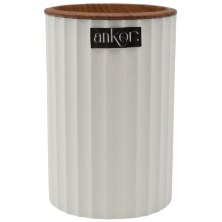 Ποτηράκι μπάνιου πλαστικό λευκό 8x12εκ Ankor 837366