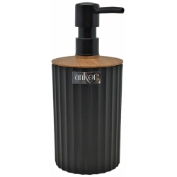 Σαπουνοθήκη-dispenser πλαστικό μαύρο 8x9x18εκ Ankor 837328