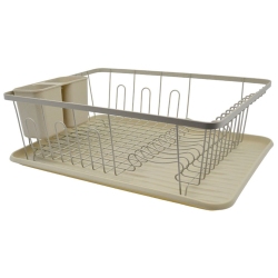 Πιατοθήκη μεταλλική μπεζ 41x31x14.5εκ Ankor 836031