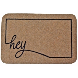 Πατάκι εισόδου Hey καφέ-μαύρο 60x40εκ Ankor 837069