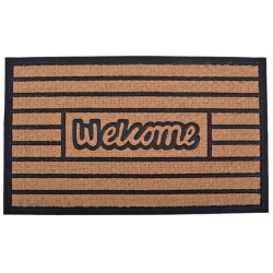 Πατάκι εισόδου Welcome καφέ-μαύρο 75x45εκ Ankor 837137