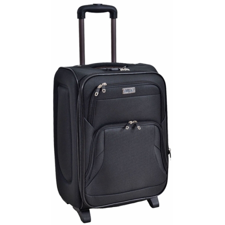 Βαλίτσα καμπίνας μαύρη 54εκ Ankor 836161
