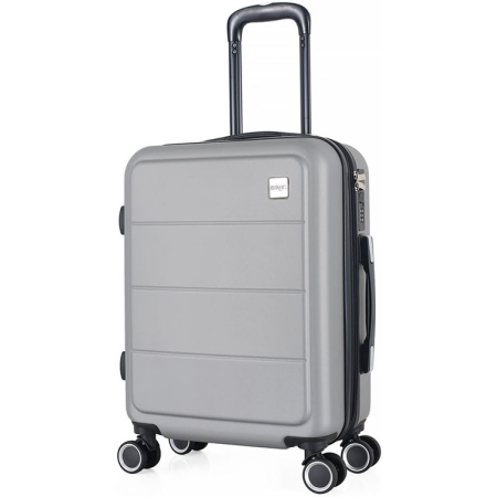 Βαλίτσα καμπίνας ασημί 55εκ Ankor 836222